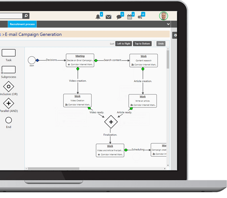Streamline business processes on-the-fly | Comidor
