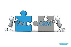 Project management integration with crm