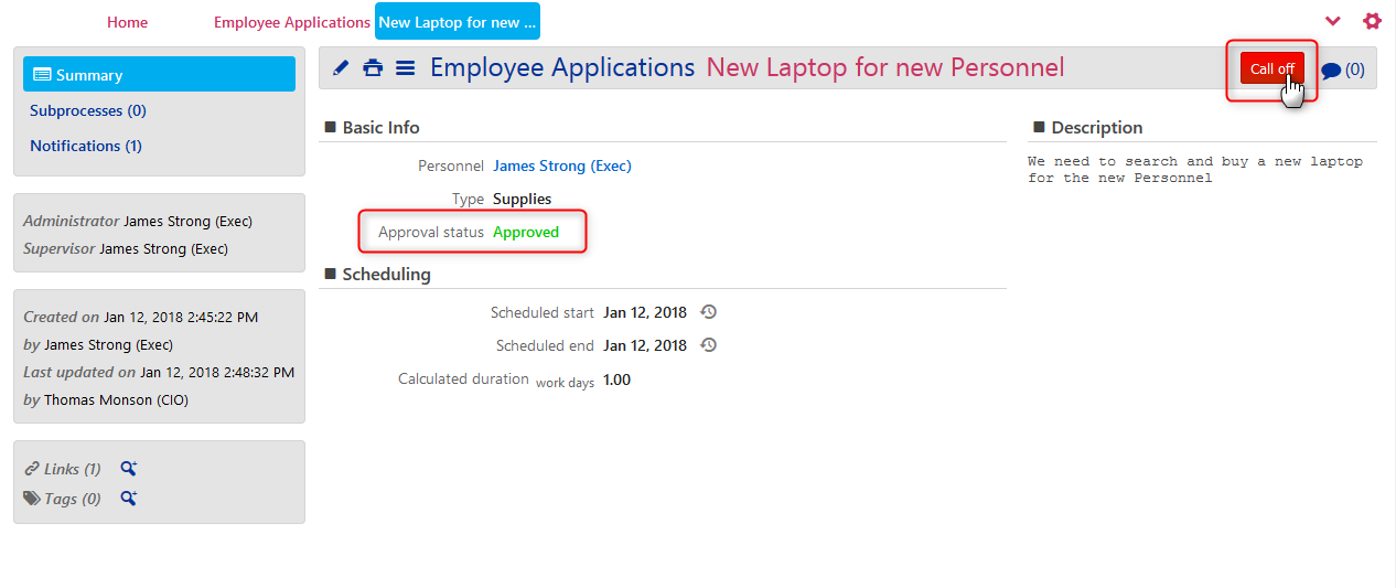 employee applications comidor people management