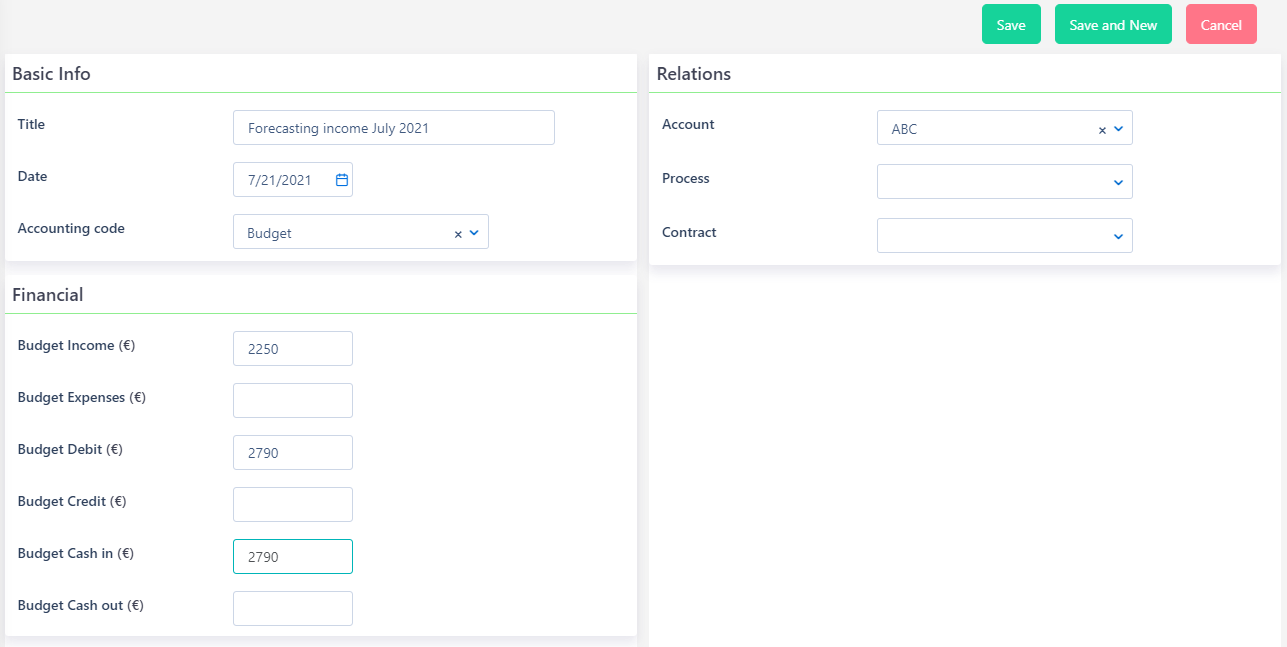 Forecasting | Comidor Platform