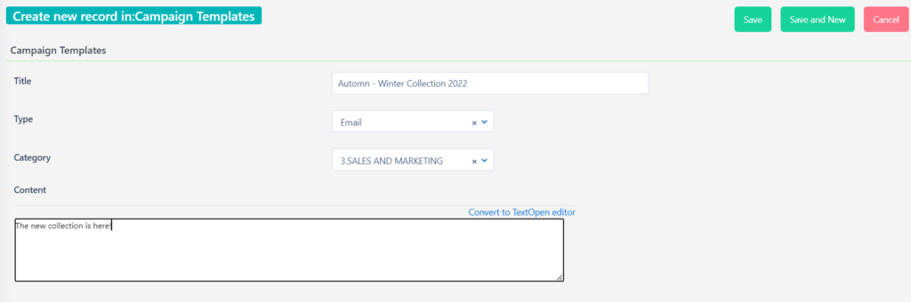Campaigns and Campaign Templates - Comidor Help Center