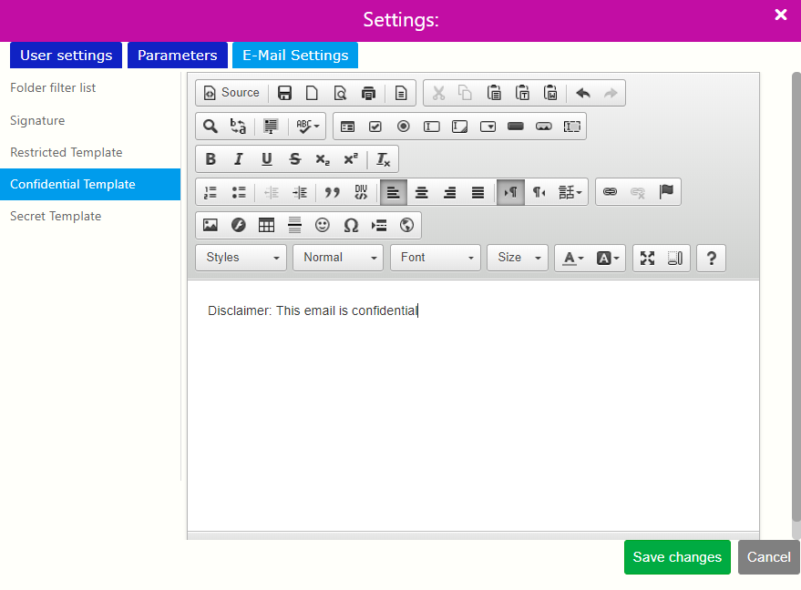 confidential mail | Comidor Digital Automation Platform
