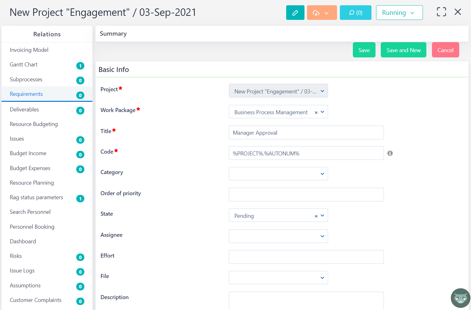 Project - requirements v.6.0 | Comidor Platform