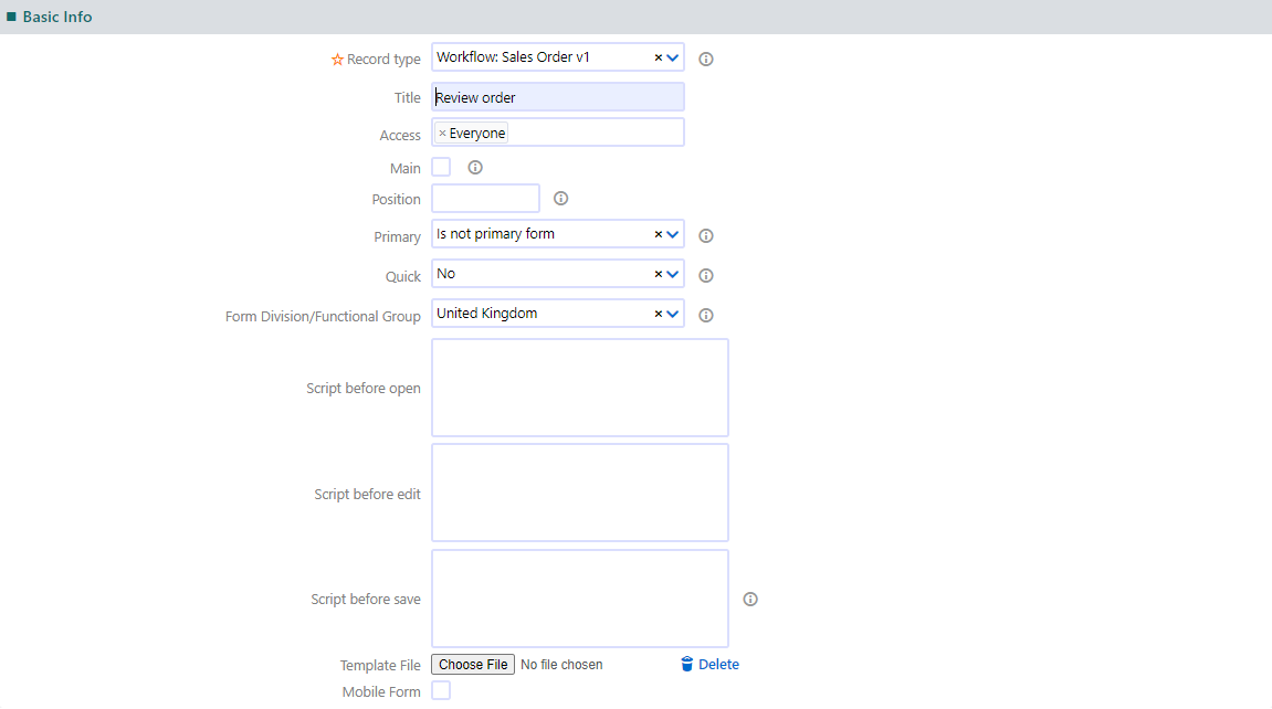 User Fields and User Forms - App Factory - Comidor Platform image.