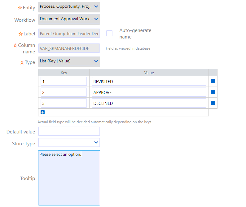 User Fields and User Forms - App Factory - Comidor Platform