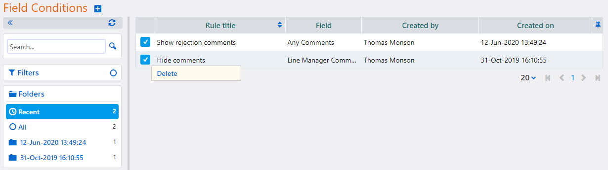 User Fields and User Forms - App Factory - Comidor Platform
