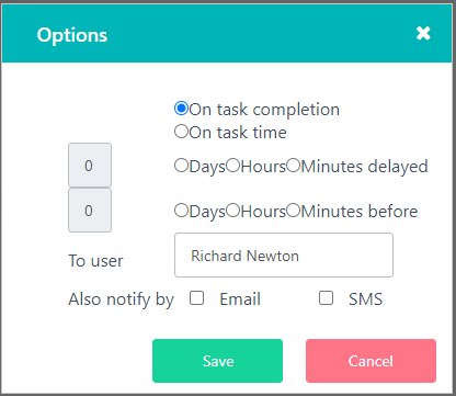 schedule notification - task v.6| Comidor Platform