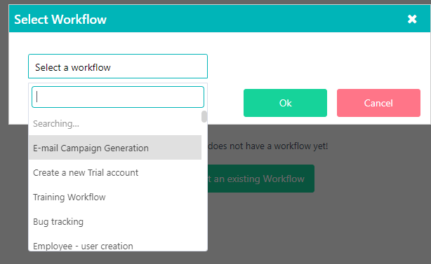 App builder workflow | Comidor Platform