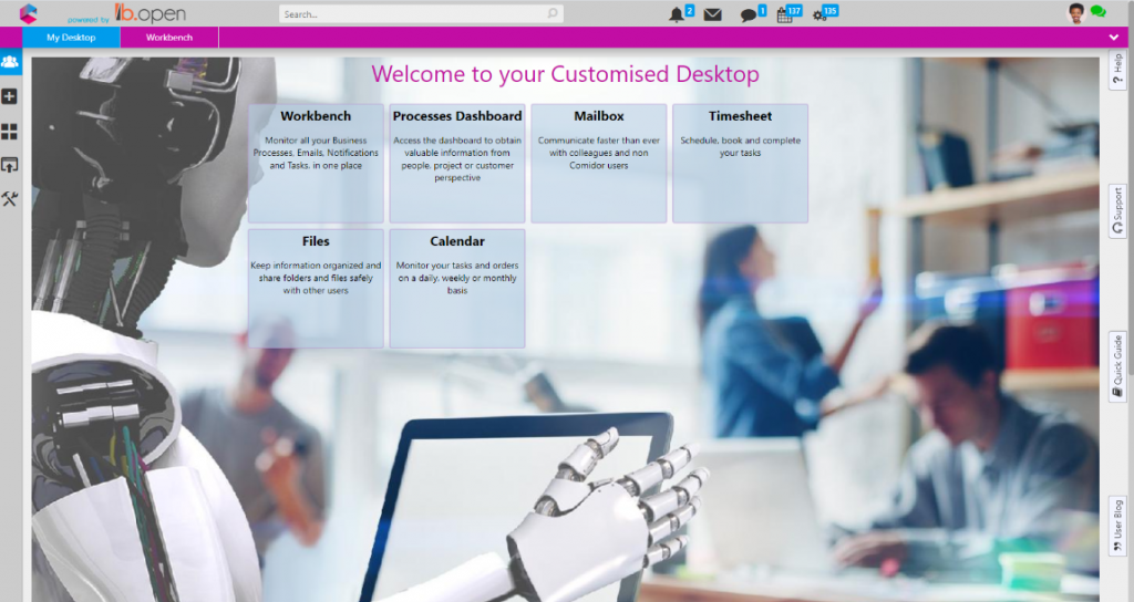 My Desktop | Comidor Digital Automation Platform