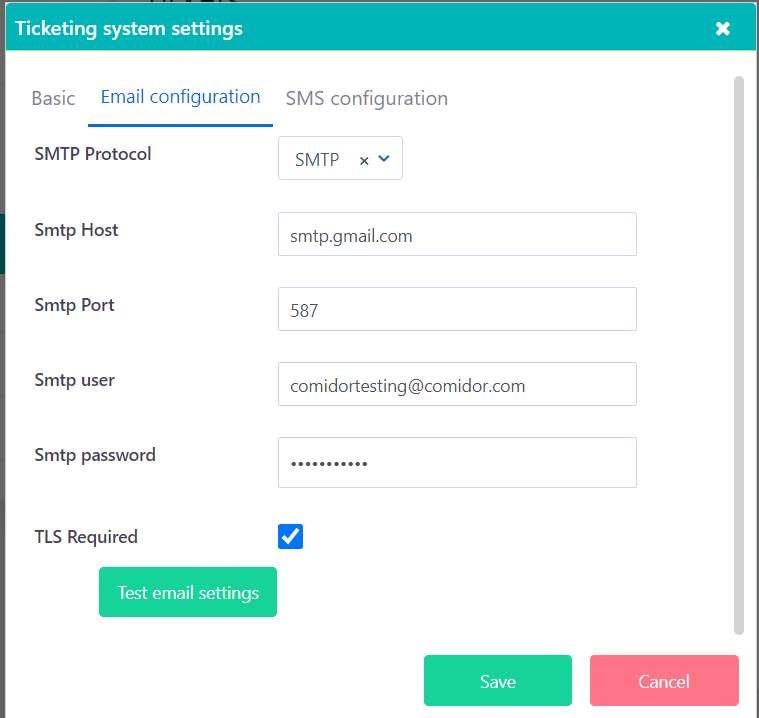 Ticketing Email v6.2| Comidor Platform