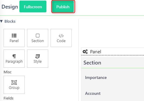 Quick add form Process template | Comidor Platform
