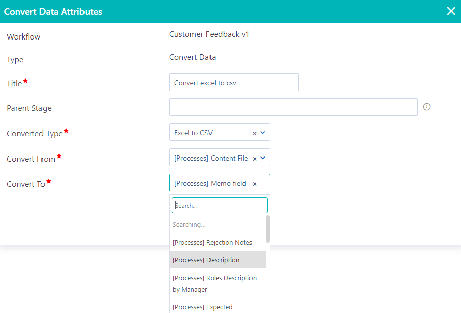 Workflow components | Comidor Platform