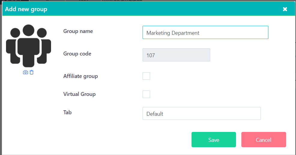 add new group Org. Chart v.6.2| Comidor Platform