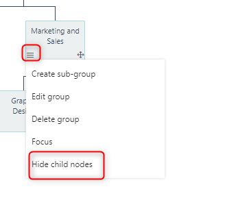hide child nodes v.6| Comidor Platform