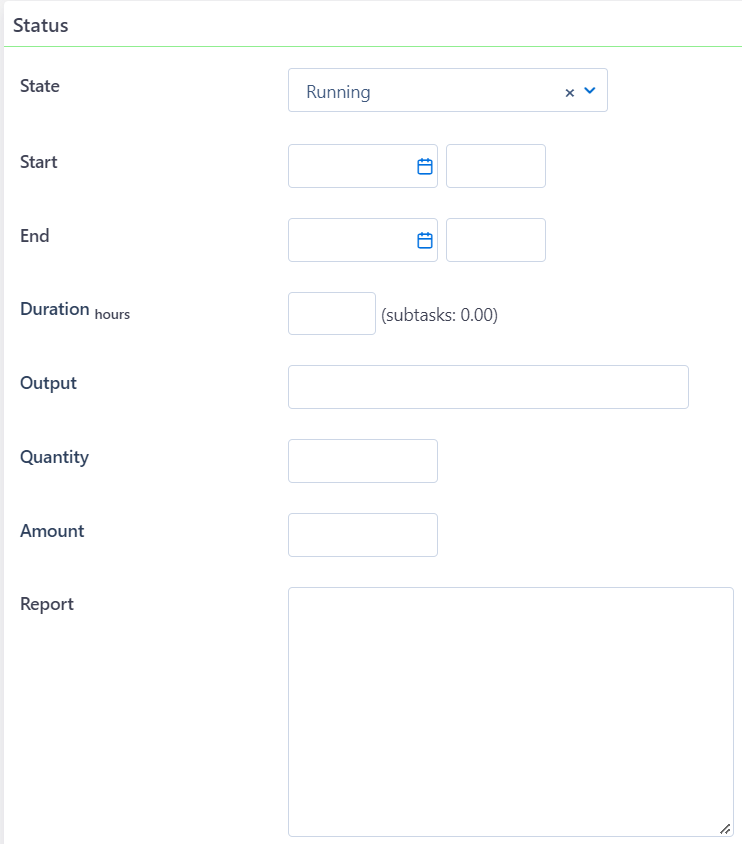 status of a task v.6.2| Comidor Platform