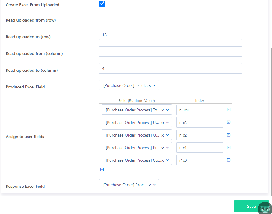 RPA Excel Processor | Comidor Platform