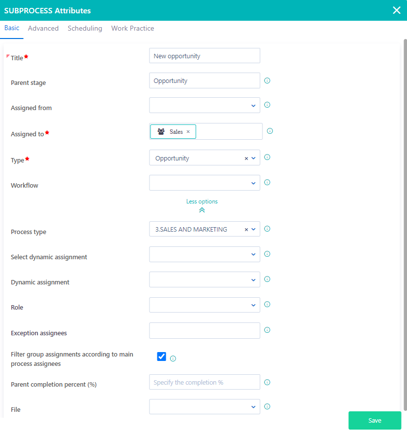 Workflow Subprocess | Comidor Platform