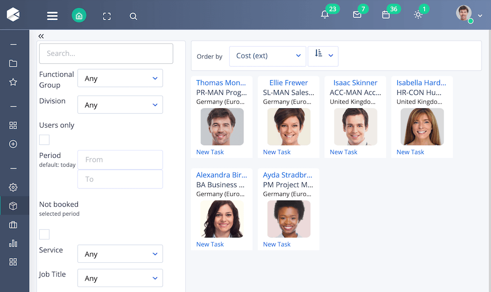 People Management | Comidor Low-Code Automation Platform