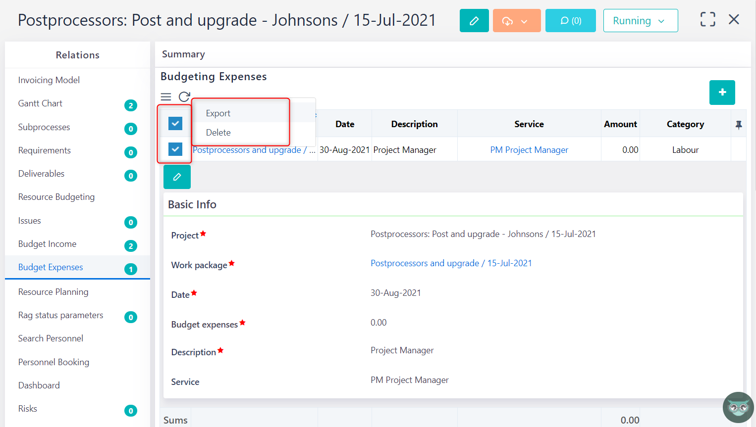 manage budget expense v.6.0 | Comidor Platform