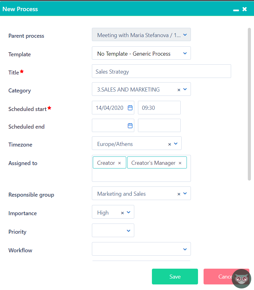 Subprocess Event v.6.2| Comidor Platform