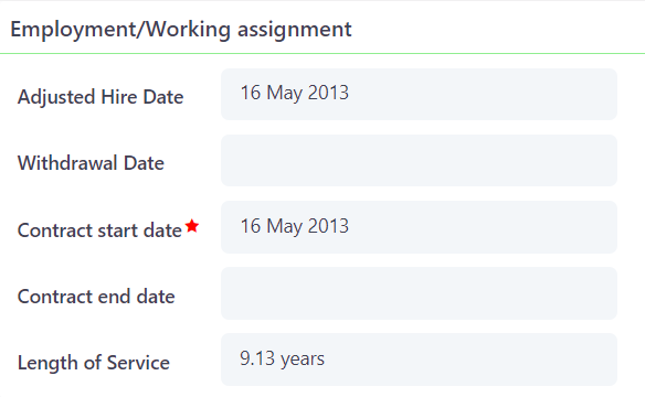 Employment working assignment - Personnel v.6.2| Comidor Platform