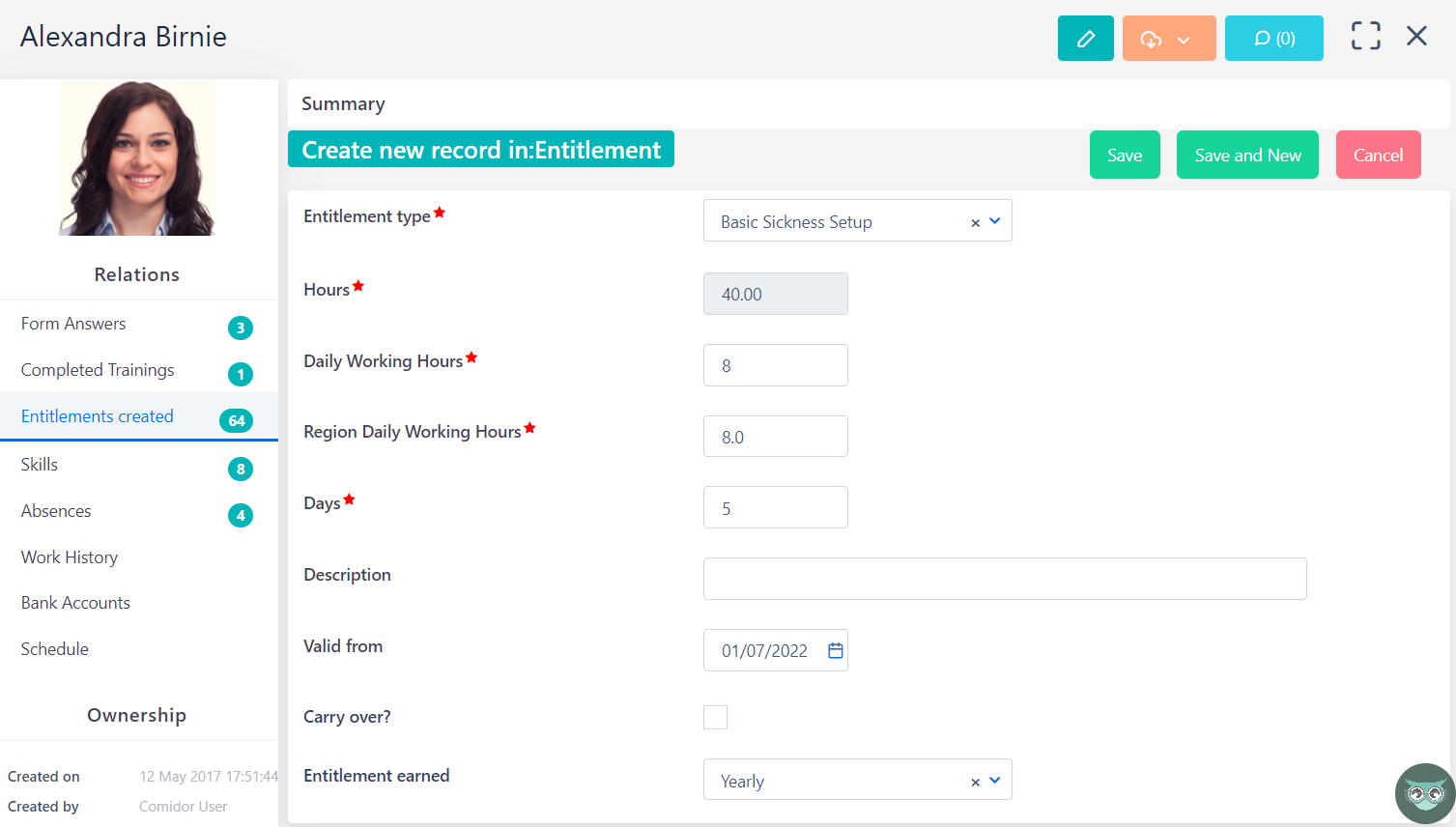 entitlement v.6.2| Comidor Platform