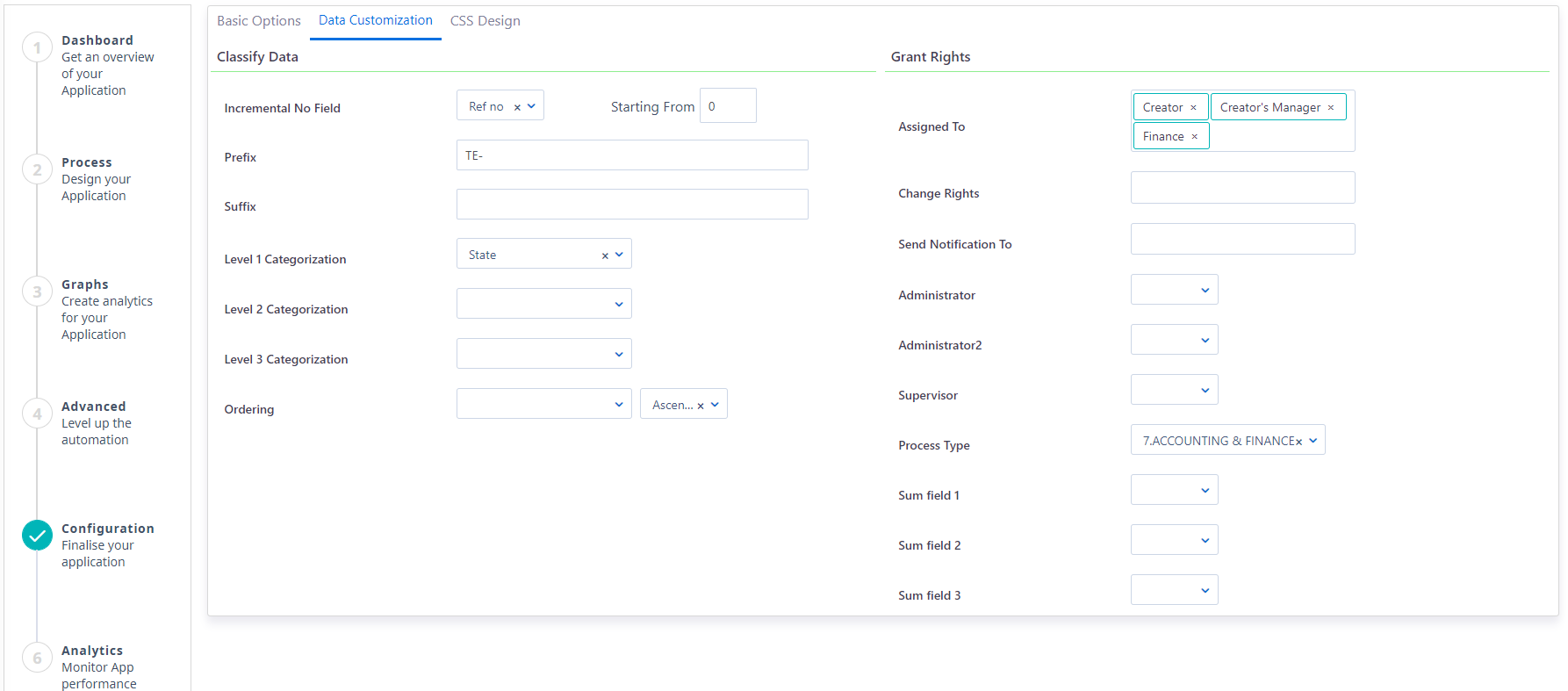 App Configuration | Comidor Platform