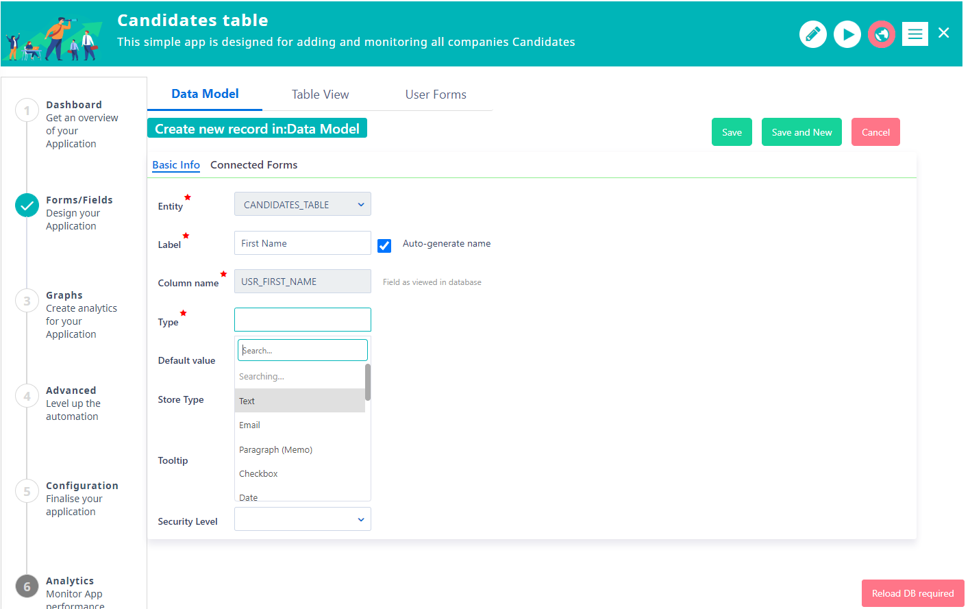 App Data Model | Comidor Platform