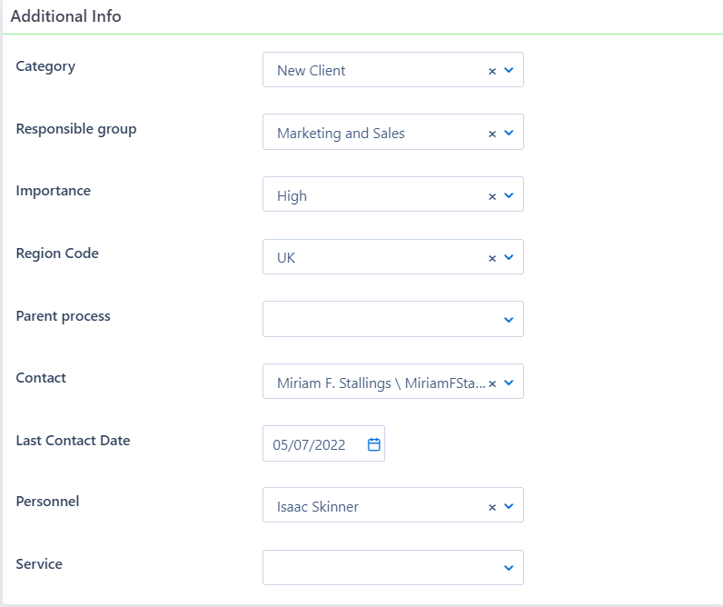 Additional info opps V6.2 | Comidor Platform