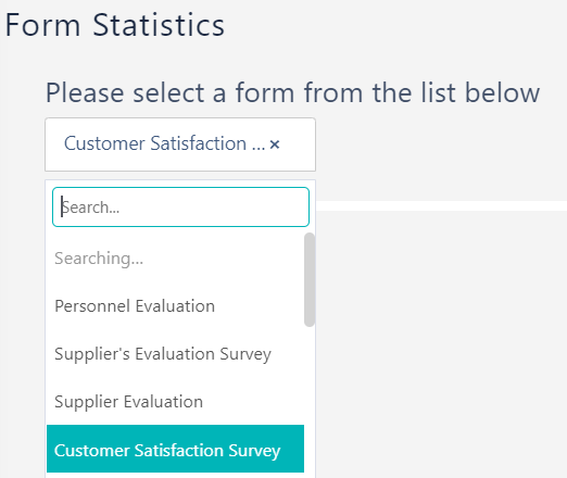 form statistics form Designer & surveys V6.2 | Comidor Platform