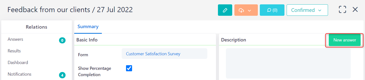 new answer form designer &surveys V6.2 | Comidor Platform
