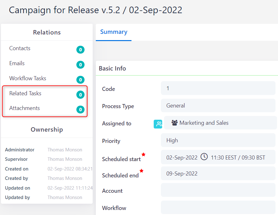 add tasks and files campaigns V6.2 | Comidor Platform