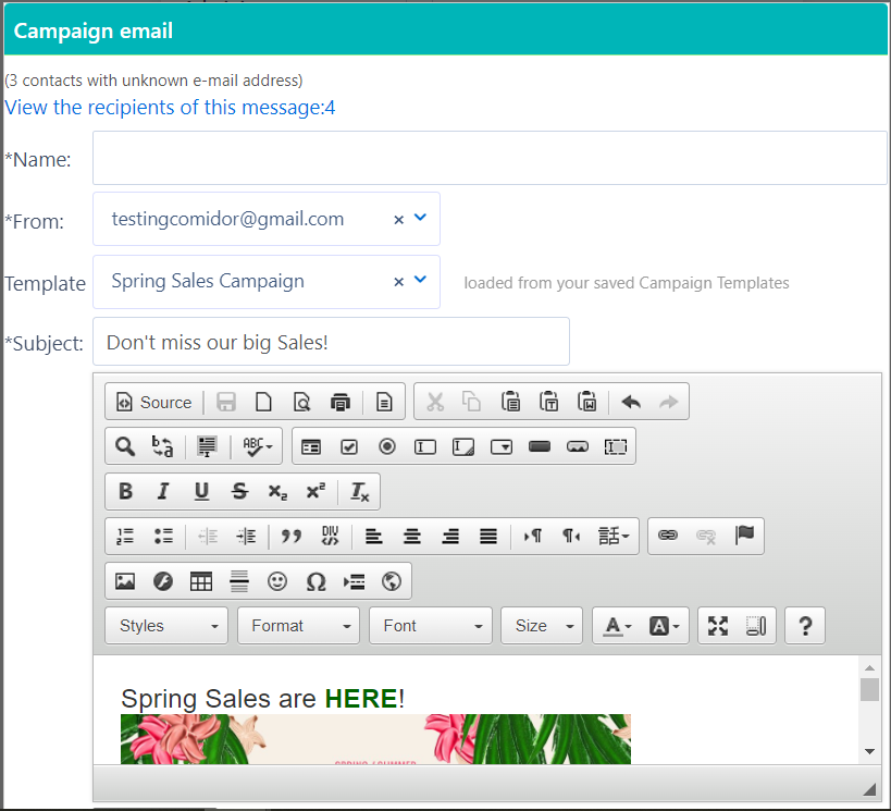 campaign email V6.2 | Comidor Platform