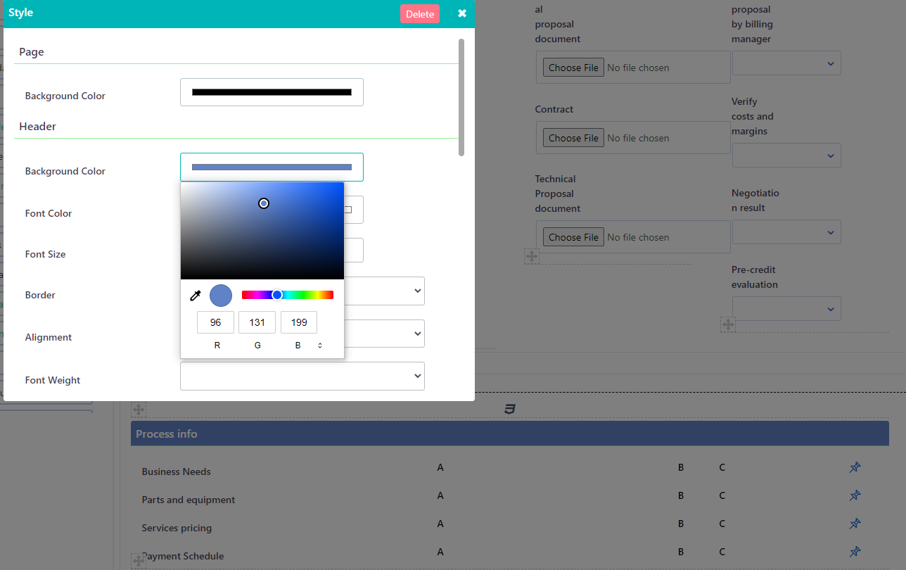 form styles | Comidor Platform