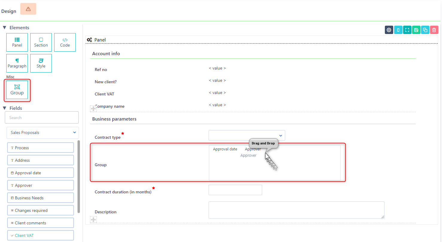 User Forms | Comidor Platform