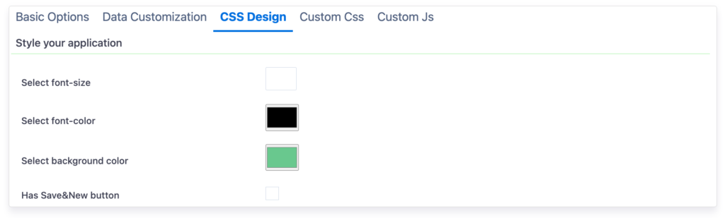 configuration-css design