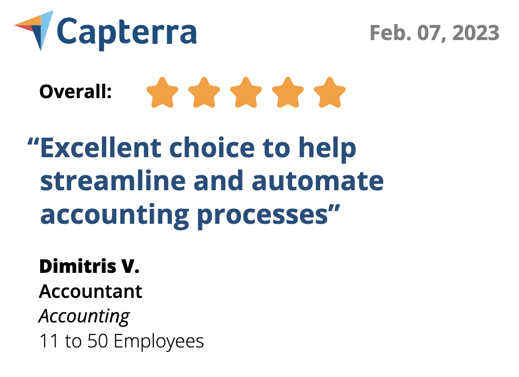 Capterra review - Low-code BPM