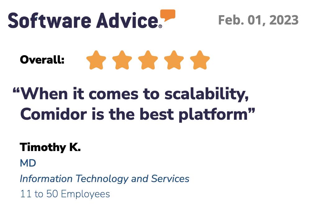 SoftwareAdvice review - Low-code BPM