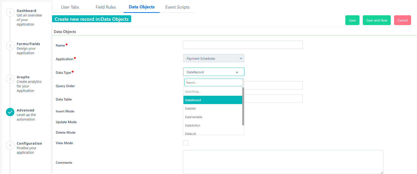 Data Objects | Comidor Platform