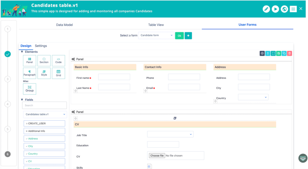 Form Designer-simple apps