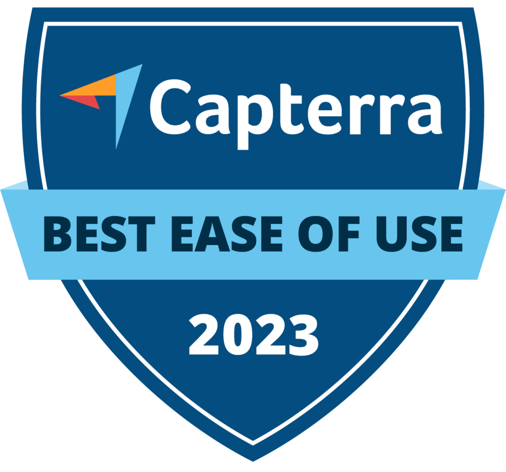 Best Ease of Use Badge 2023 from Capterra